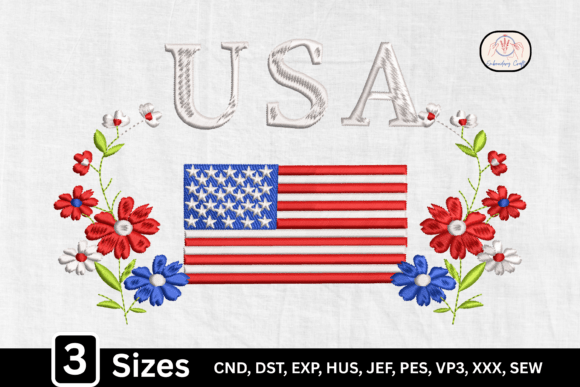American Flag Floral USA: A Designer’s Stitch Test