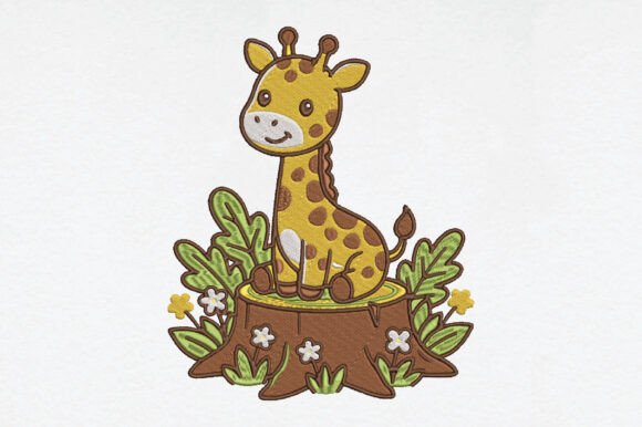 Cute Baby Giraffe: A Sweet Nursery Embroidery Review