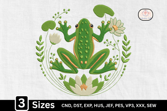 Cute Pond Animal Floral Frog Design Review