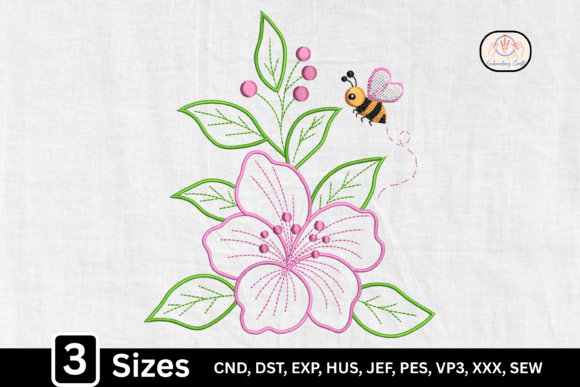 Cute Spring Flower Bee: A Seasonal Embroidery Review