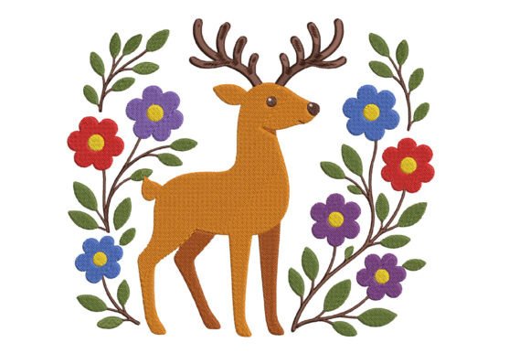 Floral Deer Embroidery Design Review