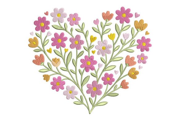 Floral Heart Embroidery Design Review