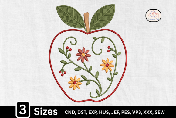 Folk Art Fruit Floral Apple: Sweatshirt Design Review