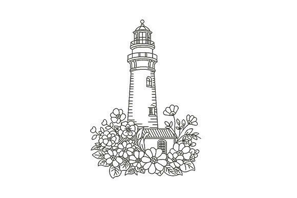 Lighthouse with Floral: A Seasonal Embroidery Review