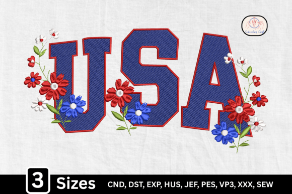 Patriotic Lettering Floral USA: A Seasonal Design Review