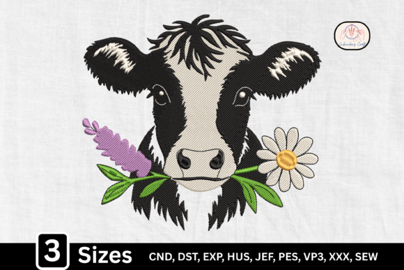 Rustic Floral Cow Head: A Designer’s Stitch Review