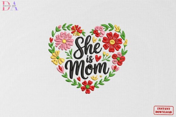She is Mom Floral Heart: Etsy Seller Review