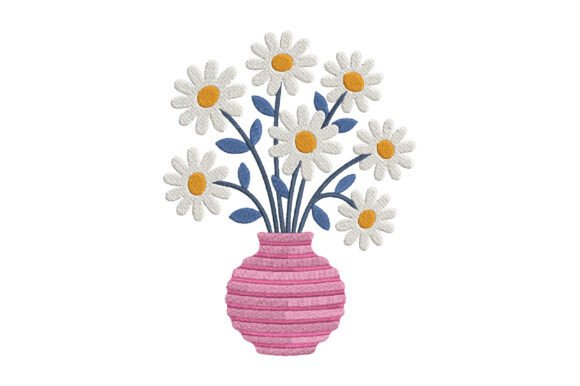 White Daisy Bouquet Embroidery Design Review