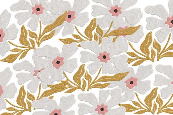 White Flower Embroidery Design: Boutique Apparel Review